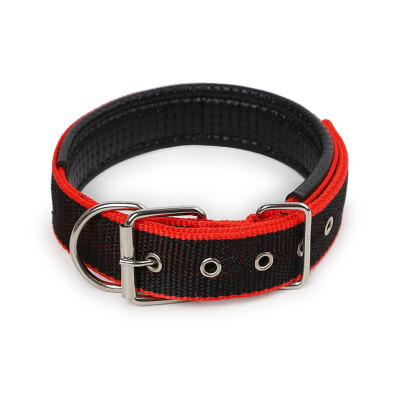 Нашийник двошаровий для собак Taotaopets 177701 M Black-Red 32 см