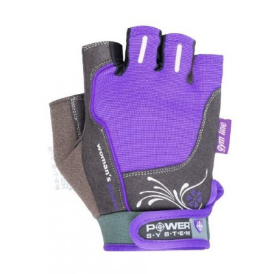 Рукавички для фітнесу та важкої атлетики Power System Woman Power PS-2570 XS Purple