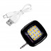 Селфі спалах Lesko 16LED Black (3968-11289)