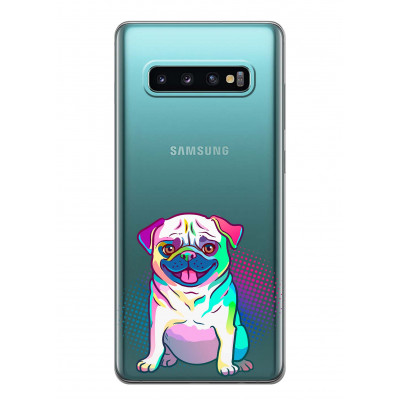 Чохол iSwag для Samsung Galaxy S10 Plus Мопс (H489)