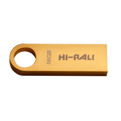 Флеш-накопичувач USB 16GB Hi-Rali Shuttle Series Gold (HI-16GBSHGD)