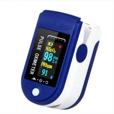 Пульсоксиметр Fingertip Pulse Oximeter LK-88 1 шт Синьо-білий (0274)