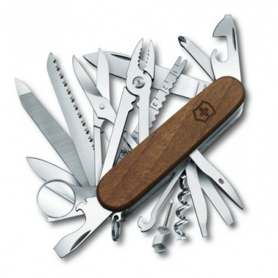 Швейцарський ніж Victorinox Swisschamp Wood 91 мм 29 функцій Горіх (1.6791.63)