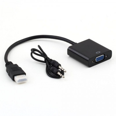 Кабель перехідник HDMI - VGA + звук (hub_djsZ46228)