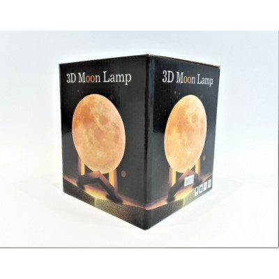 Нічник 3D Місяць UKC 13 см 3 режими 3D Moon Touch USB