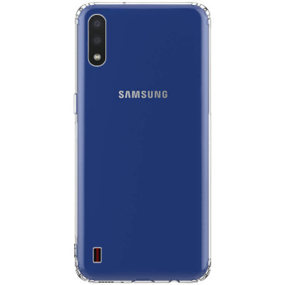 TPU чохол GETMAN Transparent для Samsung Galaxy A01 Прозорий (872831)