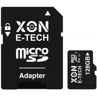 Карта пам'яті XON microSDXC 128GB Class 30 V30 UHS-II/U3 + SD adapter (MCSX3128BA)