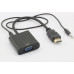 Кабель перехідник HDMI - VGA + звук (hub_djsZ46228)