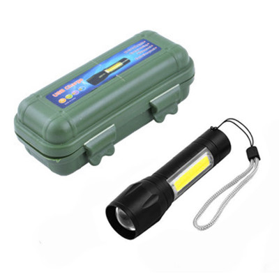 Компактний потужний акумуляторний LED ліхтарик OOOPS USB COP BL-511 158000 W світлодіодний з фокусуванням (1000329-Black-BL)