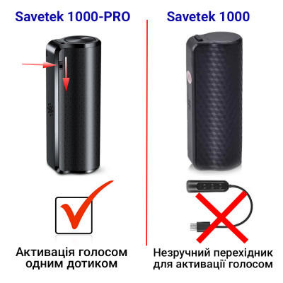 Міні диктофон Savetek 1000 - Pro 32gb