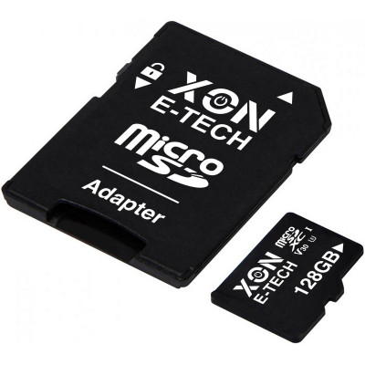 Карта пам'яті XON microSDXC 128GB Class 30 V30 UHS-II/U3 + SD adapter (MCSX3128BA)