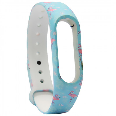 Ремінець Painted Strap для Xiaomi Mi Band 3/4 Фламінго (hub_TCLL52956)