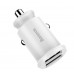 Автомобільний зарядний пристрій Baseus С8-K Grain Mini Smart Car Charger 3.1A 2хUSB White (651162372)