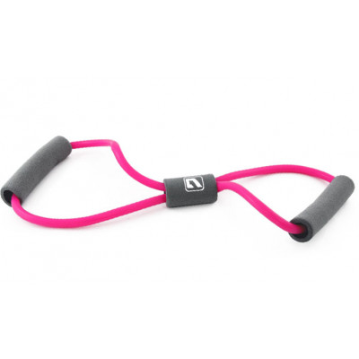 Еспандер вісімка LiveUp Soft Expander 0.6x0.9х120 см L Pink-Grey (LS3202-Lp)