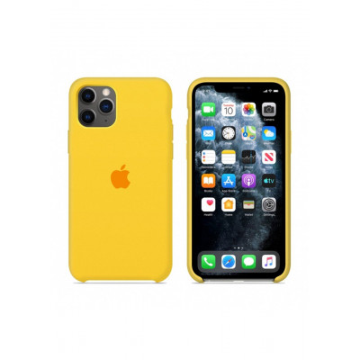 Чохол силіконовий soft-touch RCI Silicone Case для iPhone 11 Pro Max Canary Yellow