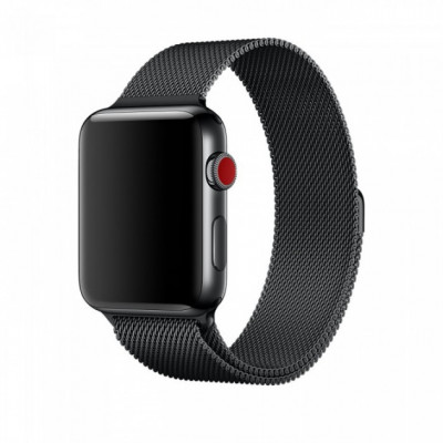 Металевий ремінець Milanese для Apple Watch 38/40/42/44 мм Black (HbP050595)