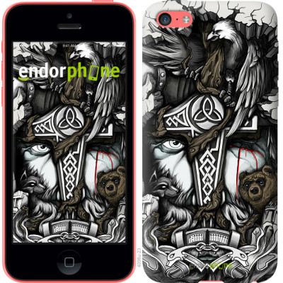 Пластиковий чохол Endorphone на iPhone 5c Тату Вікінг (4098t-23-26985)