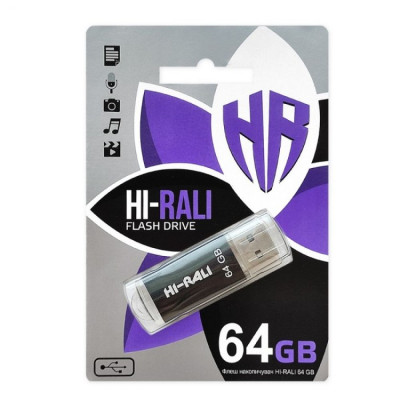 Флеш пам'ять Hi-Rali Rocket USB 2.0 64GB Black