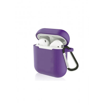 Силіконовий чохол для Airpods 1/2 ARM тонкий Purple (4652purple)