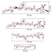 Інтер'єрна наклейка Zatarga Квітуча гілка Рожевий (Z180045)