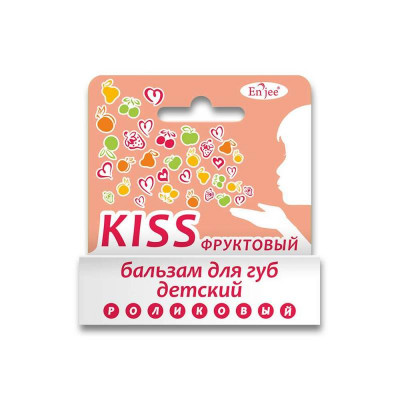 Бальзам для губ дитячий роликовий ENJEE Kiss фруктовий 6 мл