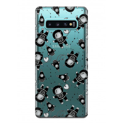 Чохол iSwag для Samsung Galaxy S10 Plus Космонавти (H448)