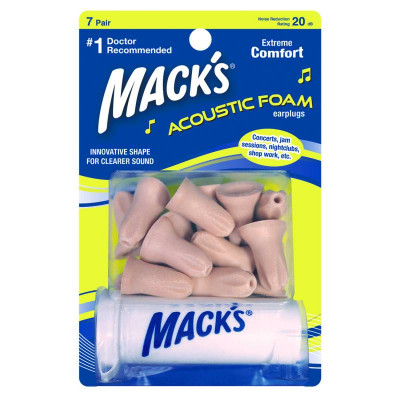 Беруші MACK`S АCOUSTIC FOAM з контейнером 7 пар