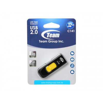 Флеш-накопичувач USB 32Gb Team C141 Yellow (TC14132GY01)