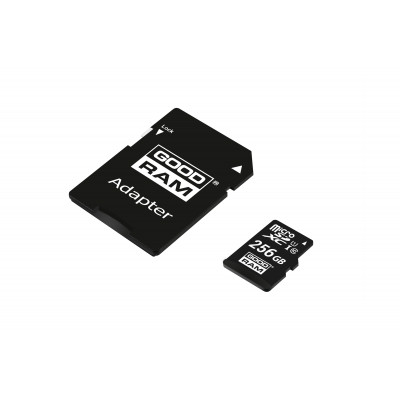 Карта пам'яті MicroSDXC 256GB UHS-I Class 10 Goodram + SD-adapter (M1AA-2560R12)