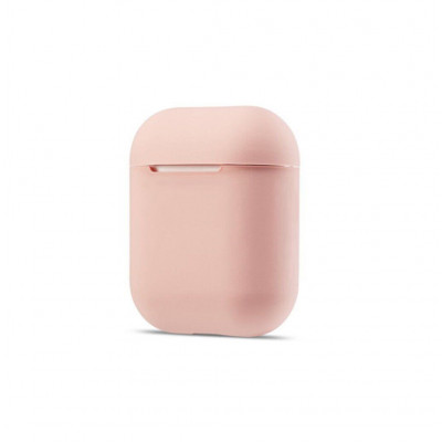 Силіконовий чохол для Airpods 1/2 ARM тонкий Pink (4355pinksand)