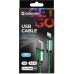 Кабель Defender ACH01-03T USB(AM)-Lighting 1m, 2.1A Green (87810) (6488730)