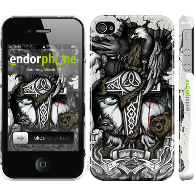 Пластиковий чохол Endorphone на iPhone 4s Тату Вікінг (4098c-12-26985)