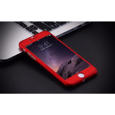 Чохол MakeF + скло на Iphone 7/8 Red (HbP050415)