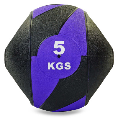 М'яч медичний медбол із двома рукоятками Record Medicine Ball FI-5111-5 5кг