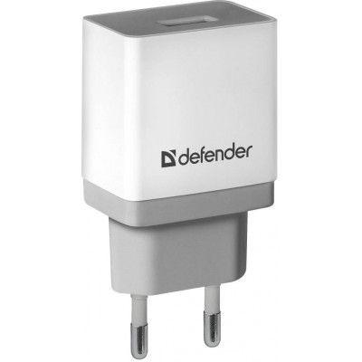 Зарядний пристрій Defender UPA-21 White, 1xUSB, 5V/2.1A (83571) (6505064)