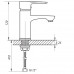 Змішувач для умивальника ZERIX JEX 450 (ZX2935)