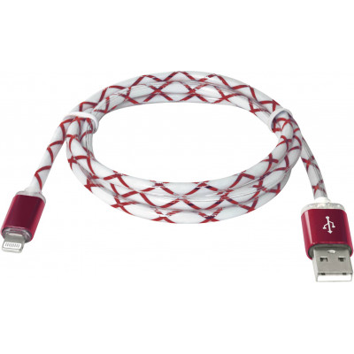 Кабель Defender ACH03-03LT USB(AM)-Lightning RedLED Backlight 1m (6343363)