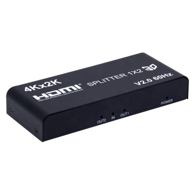 Розгалужувач Lucom HDMI 1x2 Splitter Act v2.0 4K@60Hz Чорний (62.09.8249)