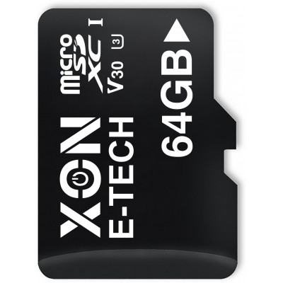 Карта пам'яті XON microSDXC 64GB Class 30 V30 UHS-II/U3 + SD adapter (MCSX3064BA)