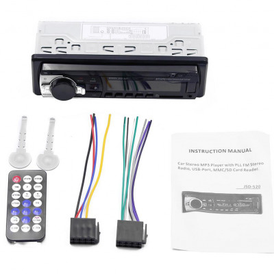 Автомагнітола Jsd 520 Bluetooth+USB+SD+AUX 4x60W