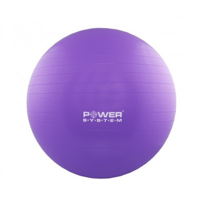 М'яч для фітнесу та гімнастики POWER SYSTEM PS-4011 55 cm Purple (PS-4011_55cm_Purple)