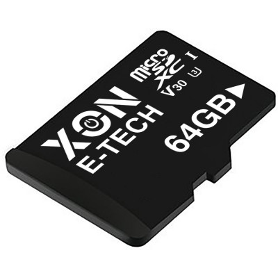 Карта пам'яті XON microSDXC 64GB Class 30 V30 UHS-II/U3 + SD adapter (MCSX3064BA)