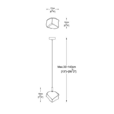 Люстра Zuma Line ROCK P0488-01F-U8AC