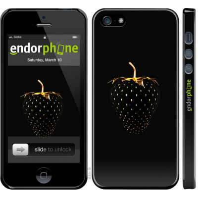 Силіконовий чохол Endorphone на iPhone SE Чорна полуниця (3585u-214-26985)