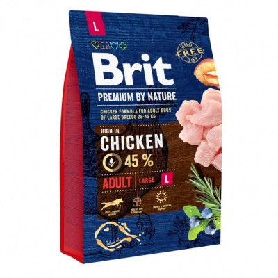 Brit (Чехія) Сухий корм Brit Premium Adult L 3 kg (для дорослих собак великих порід)