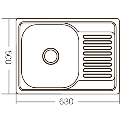 Мийка кухонна ZERIX Z6350-08-180D decor (ZM0564)