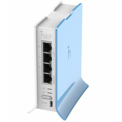 Бездротовий маршрутизатор Mikrotik hAP lite TC RB941-2ND-TC (N300, 650MHz/32Mb, 4x10/100 Ethernet ports, 1,5 dBi, Tower Case)