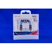 Лампа автомобільна MTA H1 12V 55W P14.5S SUPER WHITE 2 шт (028582)