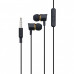 Проводные наушники вакумные с микрофоном Hoco 3.5 mm M37 Pleasant Sound 1.2 m Black