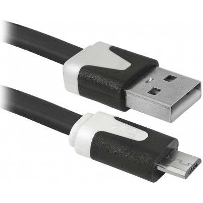 Кабель Defender USB08-03P USB 2.0 AM-MicroBM 1.0m, пакет (87475) (6282556)